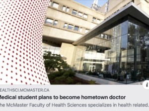 Medical student plans to become a hometown doctor